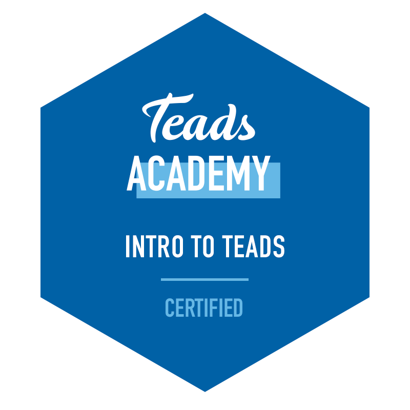 Badge Intro to Teads