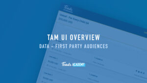 Data - First Party Audiences