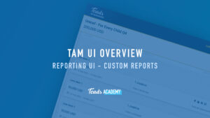 Reporting UI - Custom Reports